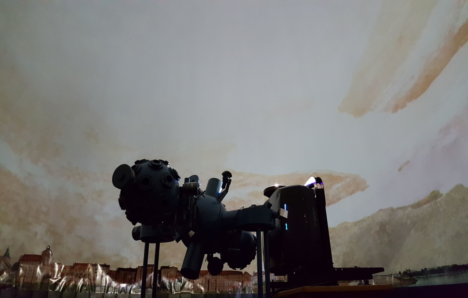 Test Projektora Cyfrowego dla Planetarium w Grudziądzu